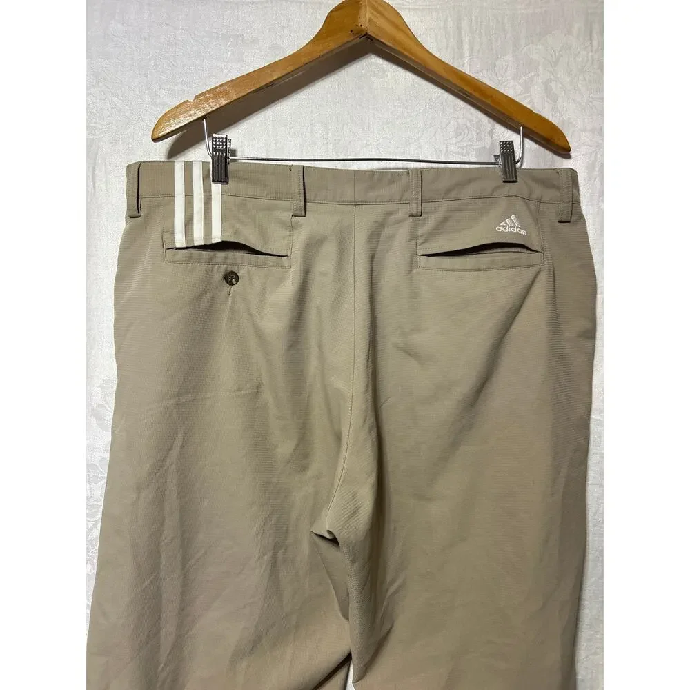 Adidas Performance Pants 40x32 Tan Climacool Rip Stop Golf